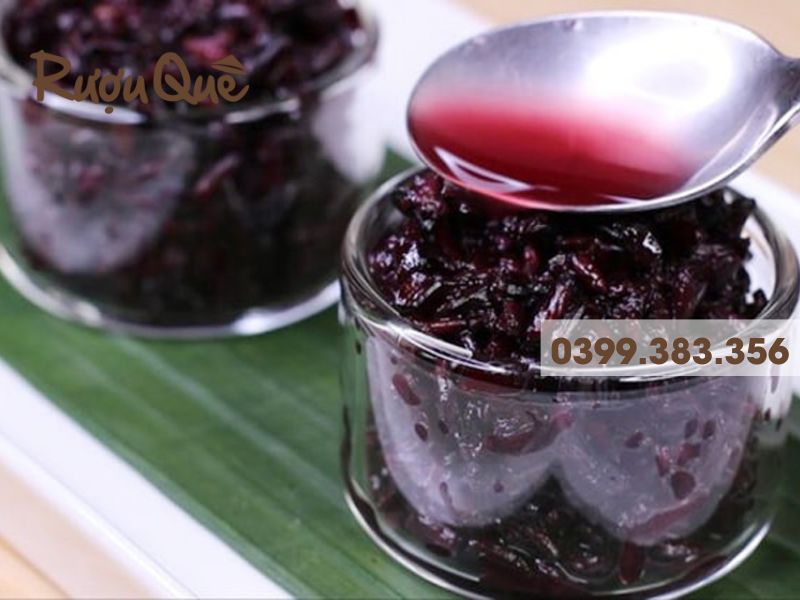 Hình ảnh cốc rượu nếp cẩm mua rượu nếp cẩm ở đâu uy tín