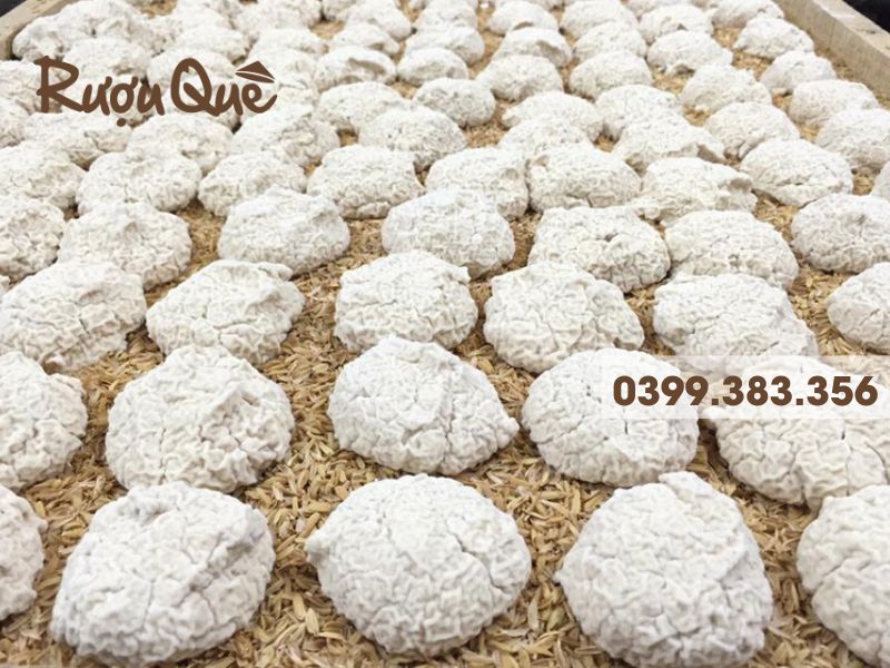 Hình ảnh bánh men ủ nấu rượu nếp nhung
