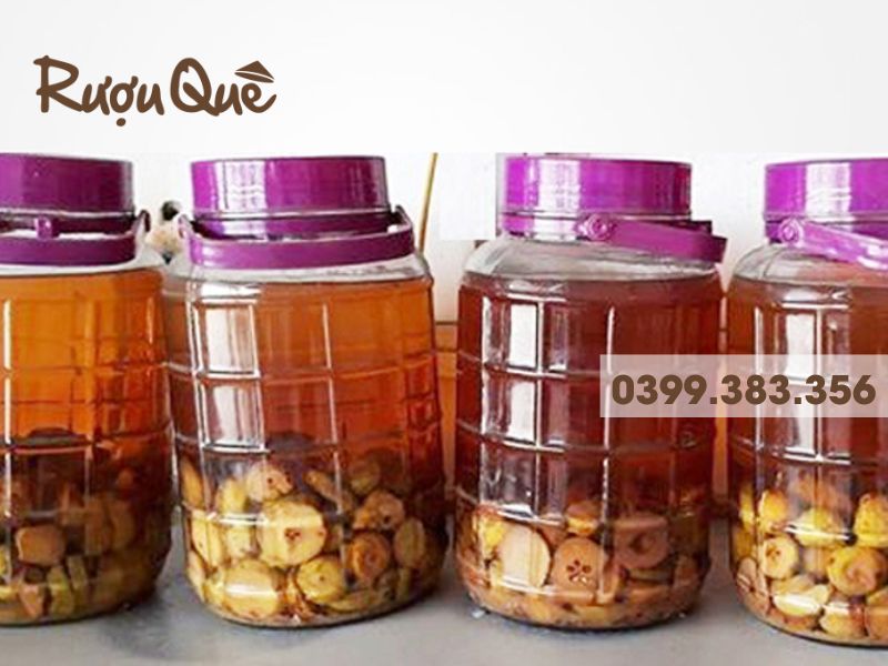 Hình ảnh bình ngâm Rượu táo mèo Tây Bắc - Rượu Quê