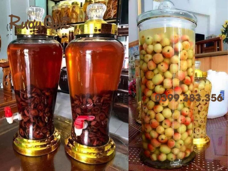 Hình ảnh cách ngâm rượu táo mèo khô tươi
