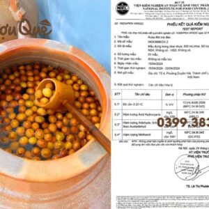 Hình ảnh kiểm định chất lượng an toàn của rượu mơ má đào Tây Bắc Lào Cai