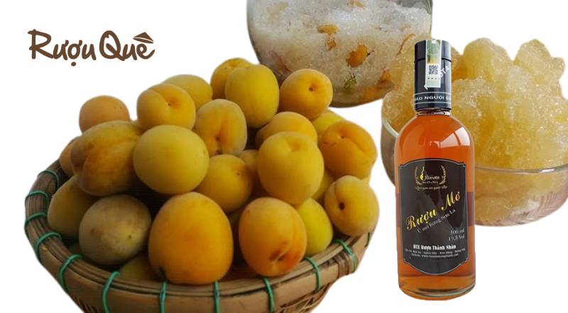 Hình ảnh cách ngâm rượu mơ truyền thống