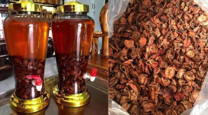 Hình ảnh cách ngâm rượu táo mèo khô 1kg bao nhiêu lít