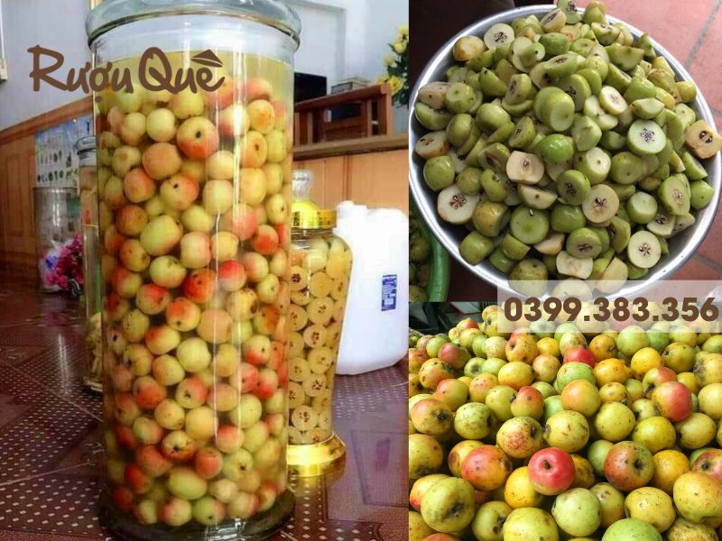Hình ảnh hướng dẫn ngâm rượu táo mèo tươi không cần đường