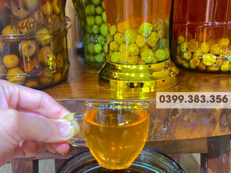 Hình ảnh rượu mơ má đào Phùng Thị