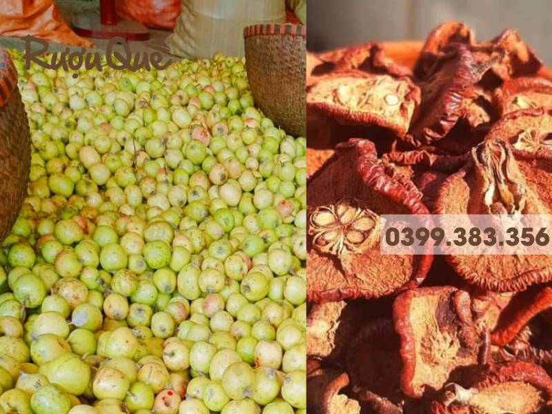 Hình ảnh táo mèo tươi và táo mèo khô loại nào tốt hơn