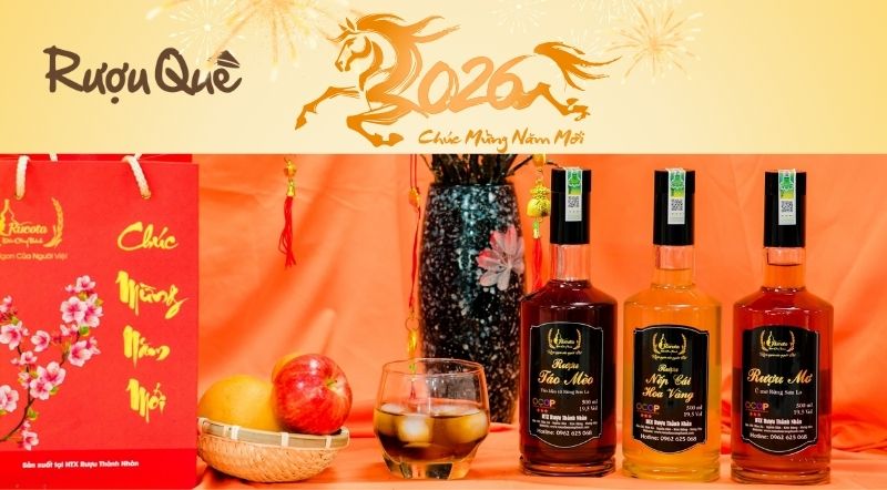 Hình ảnh địa chỉ bán rượu mơ biếu Tết 2026 uy tín